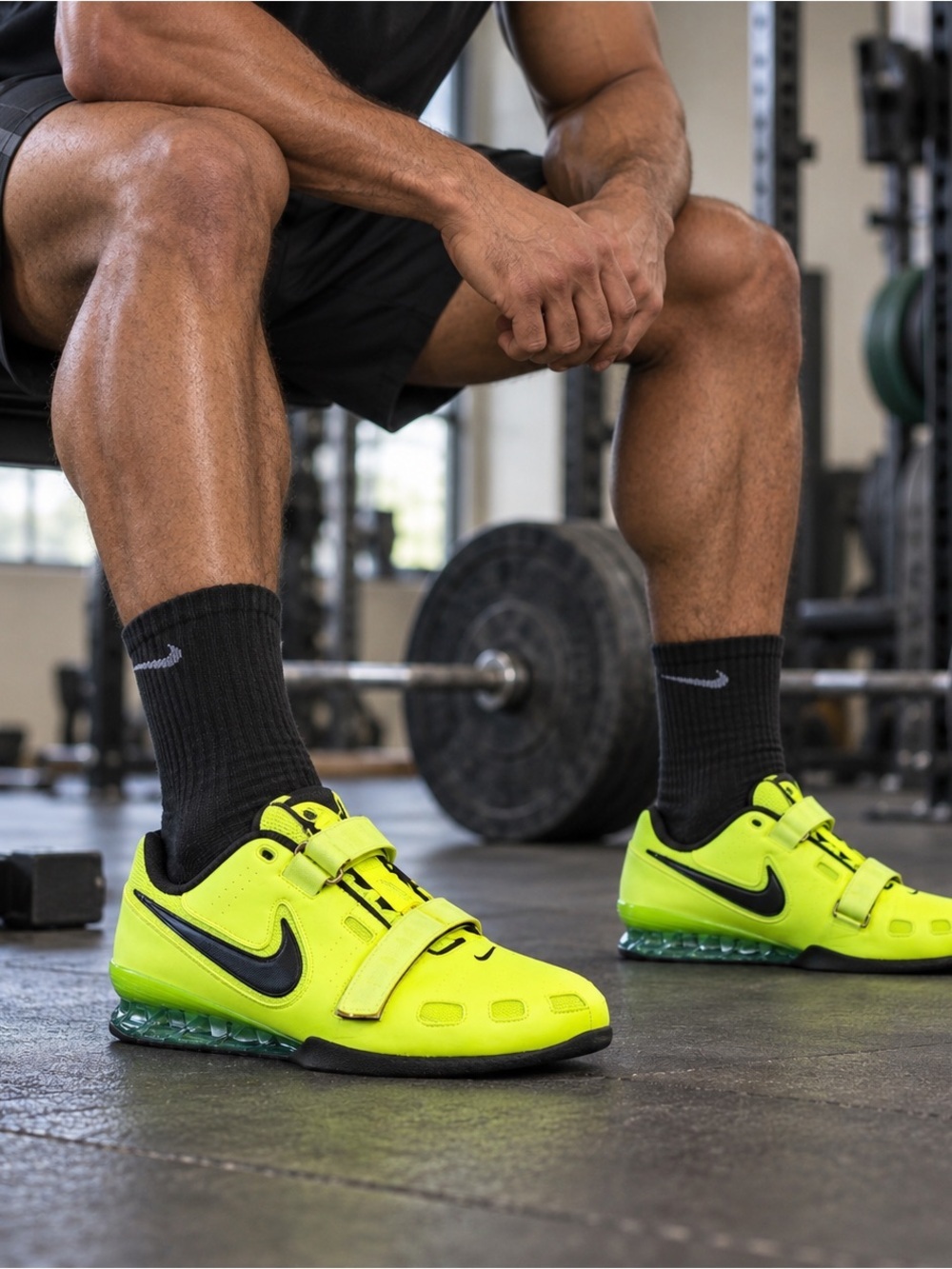 Nike Romaleos 2 Weightlifting Shoes Mens Size 18 Volt 476927-700